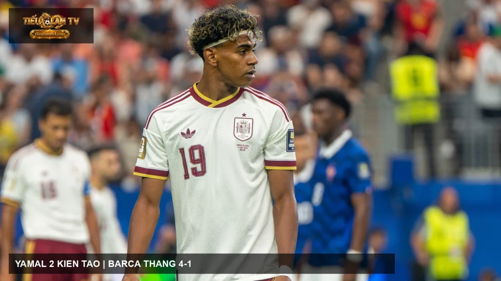 Lamine Yamal, người kiến tạo hai bàn trong chiến thắng của Barcelona trước Galatasaray