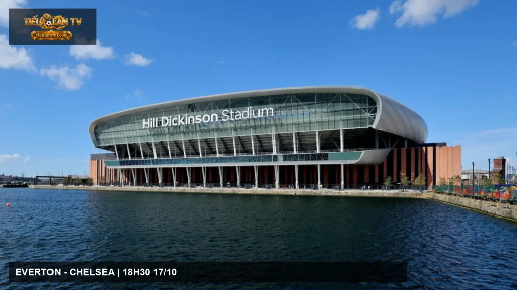 Toàn cảnh Hill Dickinson Stadium, nơi diễn ra trận Everton gặp Chelsea