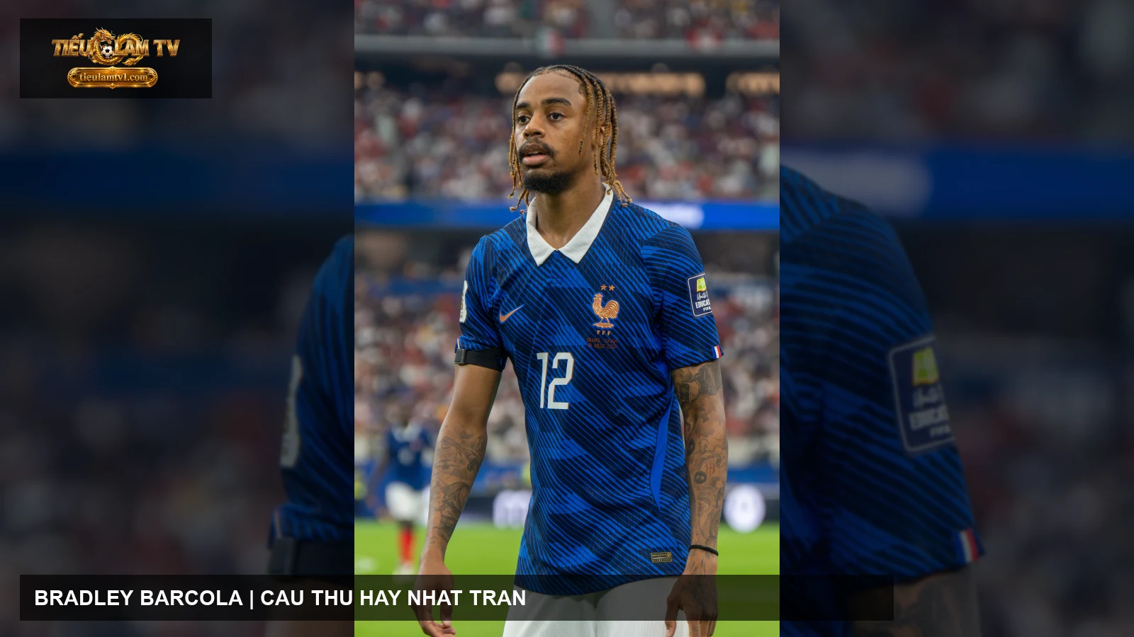 Bradley Barcola trong màu áo đội tuyển Pháp năm 2026